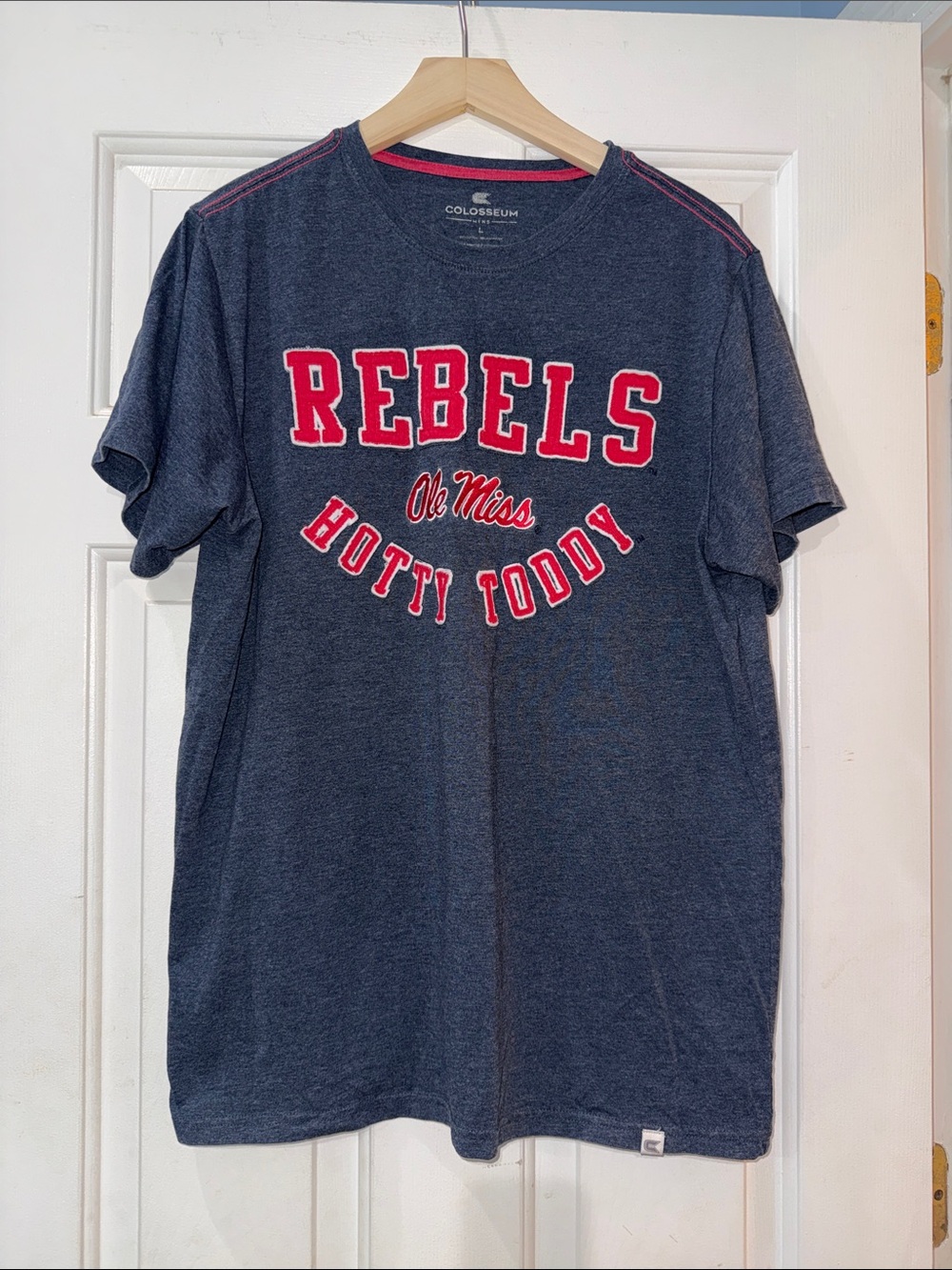 Colosseum Navy Ole Miss Rebels 'Hotty Toddy' Graphic Tee